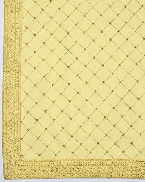 Yellow Net fabric Embroidery work Sarees Net Sarees